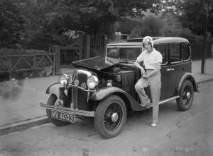 Miss Paddie Elrane Naismith, the well known woman racing motorist and aviator