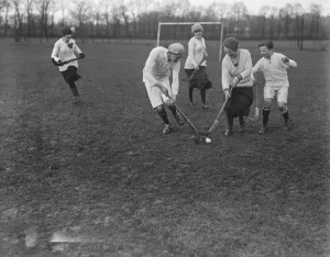 Sportswomen Prints: Mixed hockey at Lyons Club, Sudbury