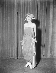 Young Woman Prints: Mlle Yvonne Regis joins the new nine o clock revue at the Little Theatre. Mlle