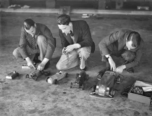 Model cars to have their own race meeting in London. Midget car racing with a vengeance