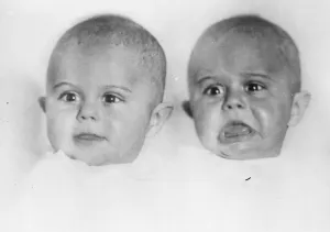 Modern babes in the wood The two infant sons of the Countess de Polignac, who