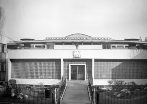 The modernist design of the Finsbury Health Centre, Pine Street, Islington, London