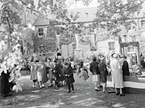 Crowd Collection: Monastery fete in Erith, London. 1937