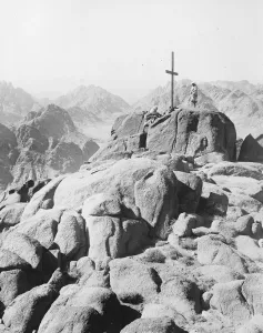 Where Moses received the law. Mount Sinai where Moses received the Ten Commandments from God