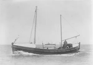 Lifeboat Prints: Motor Boat Ann Betsey Lucy and Nancy Newbon Built in 1922 and stationed at Sennen