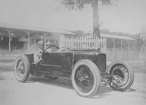 The Motor Car Grand Prix of Europ, Race started by Signor Mussolini Salamano won