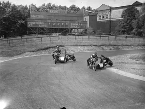 Motor cyclists had a final practice on the Crystal Palace Road Racing Circuit for