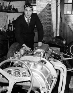 Goggles Prints: Motor Racing at the Crystal Palace track will be licensee Dennis Taylor of Eltham