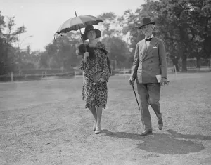 Event Prints: At the Mounted Gymkhana at the Ranelagh Club, West London, Mrs Dennitt and Mr