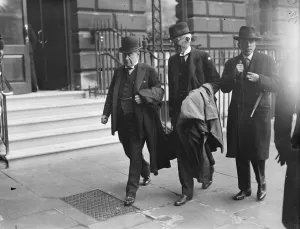 Mr Baldwin at the opening of new London library building. Mr Stanley Baldwin attended