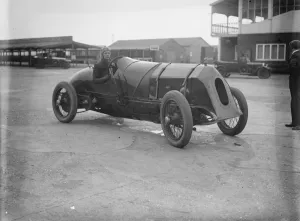 Framed Print : Mr C J Cobbat the wheel of Mr Wards fiat ) competing in gold cup ). 3 April 1926 Framed Print : Mr C J Cobbat the wheel of Mr Wards fiat ) competing in gold cup ). 3 April 1926
