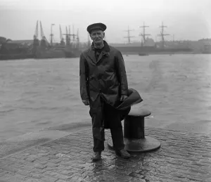Moustache Prints: Mr David Mumford, who has retired after 50 years service as coxswain of the Plymouth lifeboat