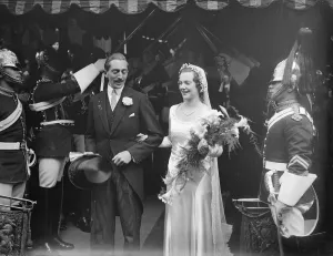Marriage Prints: Mr Eion Merry and Miss Jean Crichton wed at Holy Trinity Church, Sloane Street, London