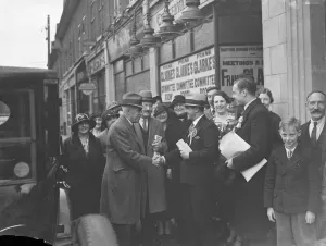 Mr Frank Clarke, the sitting Conservative MP for Dartford, Kent, canvassing