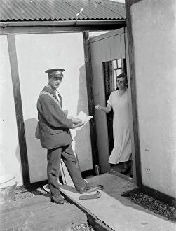 Uniform Collection: Mr Freathy delivering post to people who live near the shingle beach at Dungeness