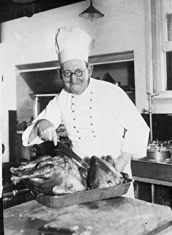 White Collection: Mr George Coombe, the man to be chef on the royal train during the tour of Victoria, Australia