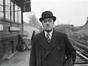Worker Collection: Mr Gutbush, The Swanley Station Master. 1938