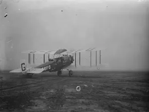 Mr A J Cobham leaves Croydon on his 8, 000 miles flight to the Cape. The machine