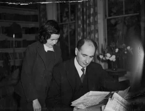 Home Prints: Mr John Strachey, M. P, who succeeds Sir Ben Smith at the Ministry of food