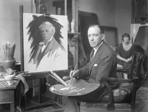 Mr Lloyd Georges 60th birthday. The latest portrait of Mr Lloyd George which