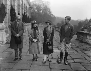 American Prints: Mr and Mrs Henry Ford on Holiday in England. Mr and Mrs Henry Ford with Lady Astor
