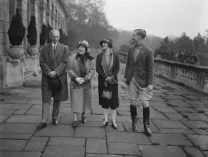 Mr and Mrs Henry Ford with Lady Astor and the Honourable H W Astor at Cliveden
