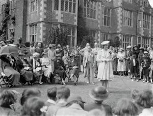 Speech Prints: Mr and Mrs Morris Wheeler and Miss F Tomphis at the Horton Kirby fete held at Franks Hall