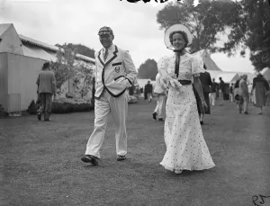 Mr and Mrs Wilfred Boulton at the Henley Royal Regatta. 1 July 1937