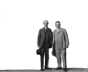 Mr Ramsay MacDonald ( left ) with M Herriot, the French Premier 29 July 1924