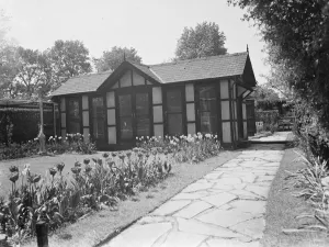 Mr Swans aviary on the grounds of his home at 21 Rectory Lane in Sidcup, Kent