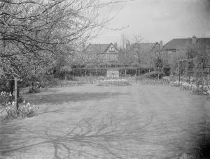 Mr Swans house and garden at 21 Rectory Lane in Sidcup, Kent. 1939
