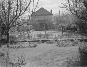Mr Swans house and garden at 21 Rectory Lane in Sidcup, Kent. 1939