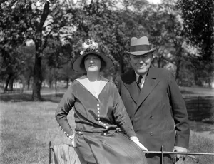 Mr Walter Hackett and his wife Miss Marion Lorne August 1924