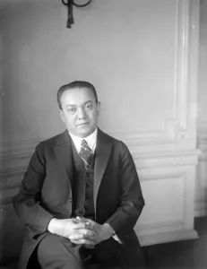Mr William Dubilier at the Savoy Hotel. 30 September 1924