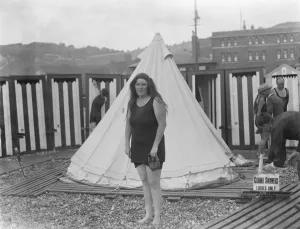 Mrs Barratt, who is endeavouring to swim the channel. 12 August 1926
