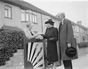 Lady Prints: Mrs Godfrey Mitchell the Conservative Party canditate for the by election in Dartford