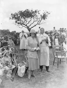 Mrs McArthur Holman, daughter of Sir Jesse and Lady Boot at the Plantagenet Fair