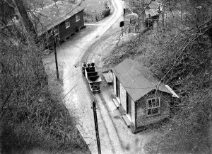 Cart Prints: Mushroom caves at Chislehurst, Kent. 1934