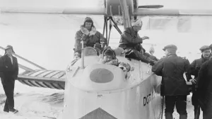 Framed Print : Mystery of Amundsen, first photographs of the start of the Amundsen Ellsworth polar Framed Print : Mystery of Amundsen, first photographs of the start of the Amundsen Ellsworth polar