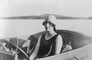 Young Woman Prints: Narrow escape for Princess Xenia in burning motor boat. Mrs W B Leeds ( Princess