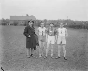 The National Cross Country Race At Hereford The French team with Guillemot in