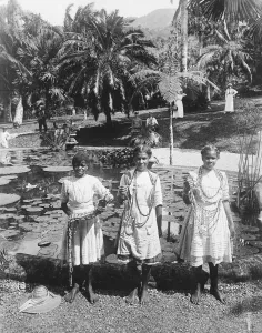 Native family to please the Duke and Duchess. A picture from Jamaica, showing