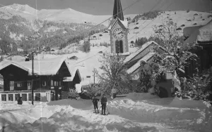 Church Prints: Nature as artist. An artistic winter sports study near Berne Switzerland. 11 December