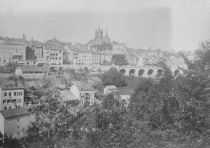 Where the Near East conference will be held. A striking view of Lausanne, where