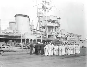 The near East Crisis, HMS Ceres a C class light cruiser recommissioning for rapid