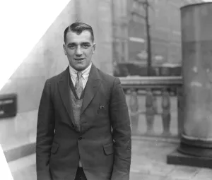 Boxer Boxing Prints: New British Boxing Champion. Johnny Curley lost the British feather weight championship