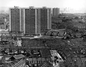 Housing Prints: New flats in Waltham Forest Rising above the surrounding older property are new