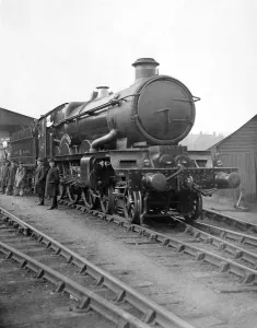 Stock Photography Prints: The New Great Western Railway Engine Caerphilly Castle on the occasion of demonstration