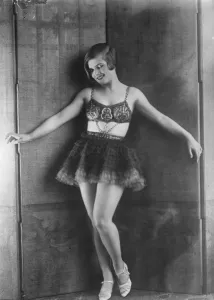 Something new for London. Mlle Ixe, Frances champion stunt dancers who, according