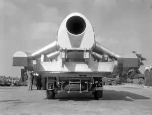 New Malden, Surrey: A view of John Cobb, with his revolutionary speedboat Crusader